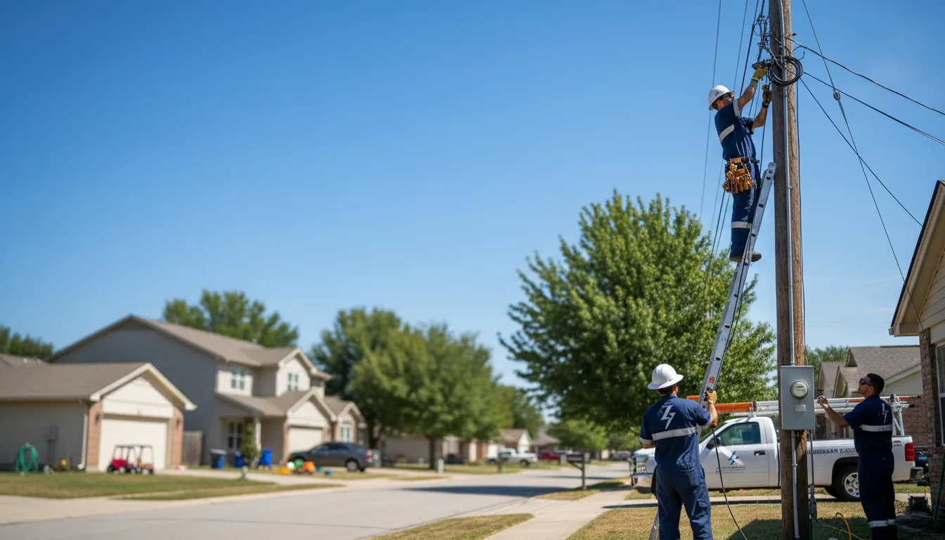 Residential electrician providing installation services in Sandyville, WV